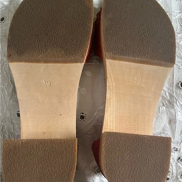 Swedish Hasbeens platform sandals, 8.5 narrow *NOTE they need ankle straps* - Picture 5 of 8